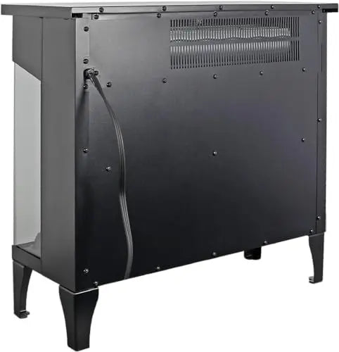 21 inchThree-Sided Freestanding Electric Fireplace Stove Heater with 3D Flame Effect with Remote Control (21 INCH-G) QIHAI