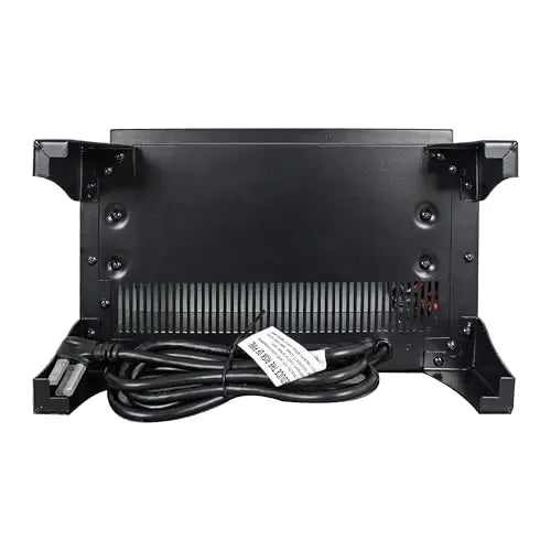 21 inchThree-Sided Freestanding Electric Fireplace Stove Heater with 3D Flame Effect with Remote Control (21 INCH-G) QIHAI