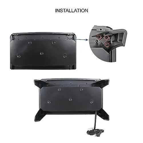 21 inchThree-Sided Freestanding Electric Fireplace Stove Heater with 3D Flame Effect with Remote Control (21 INCH-G) QIHAI