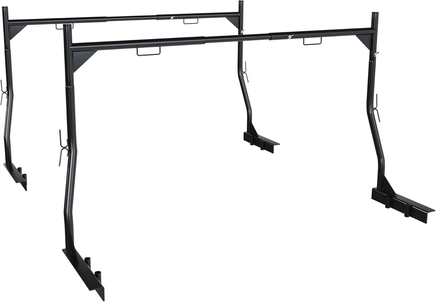 Heavy-Duty Universal Truck Bed Ladder Rack - 900LB Capacity, No-Drill Installation, Adjustable 46-71 inch Steel Cargo Rack for Kayaks, Lumber, Surfboards & Construction Materials QIHAI