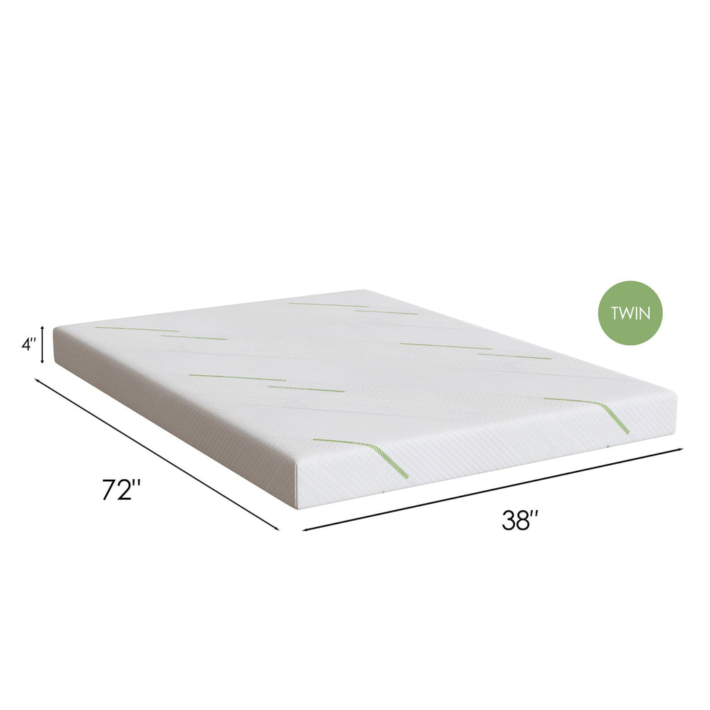 QIHAI Mattress Topper Twin,4 Inch Gel Memory Foam Sofa Mattress Cushion Twin Size