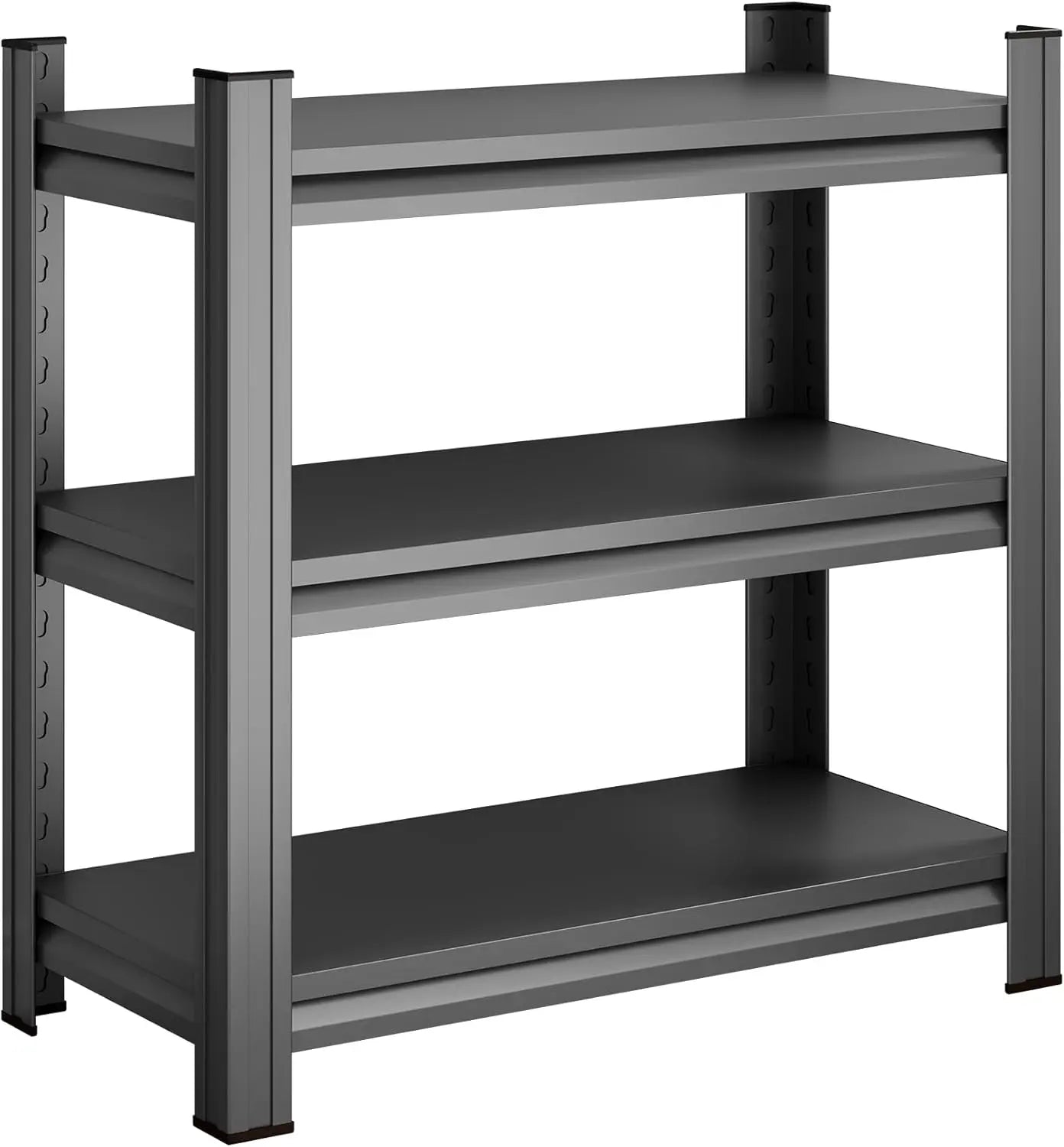 QIHAI 5 Tier Metal Shelves for Storage Garage Shelving 2000LBS Heavy Duty Storage Shelves Adjustable Garage Shelf Industrial Shelving Unit Storage Utility Rack,35.4" W*15.7" D*72" H,Black QIHAI