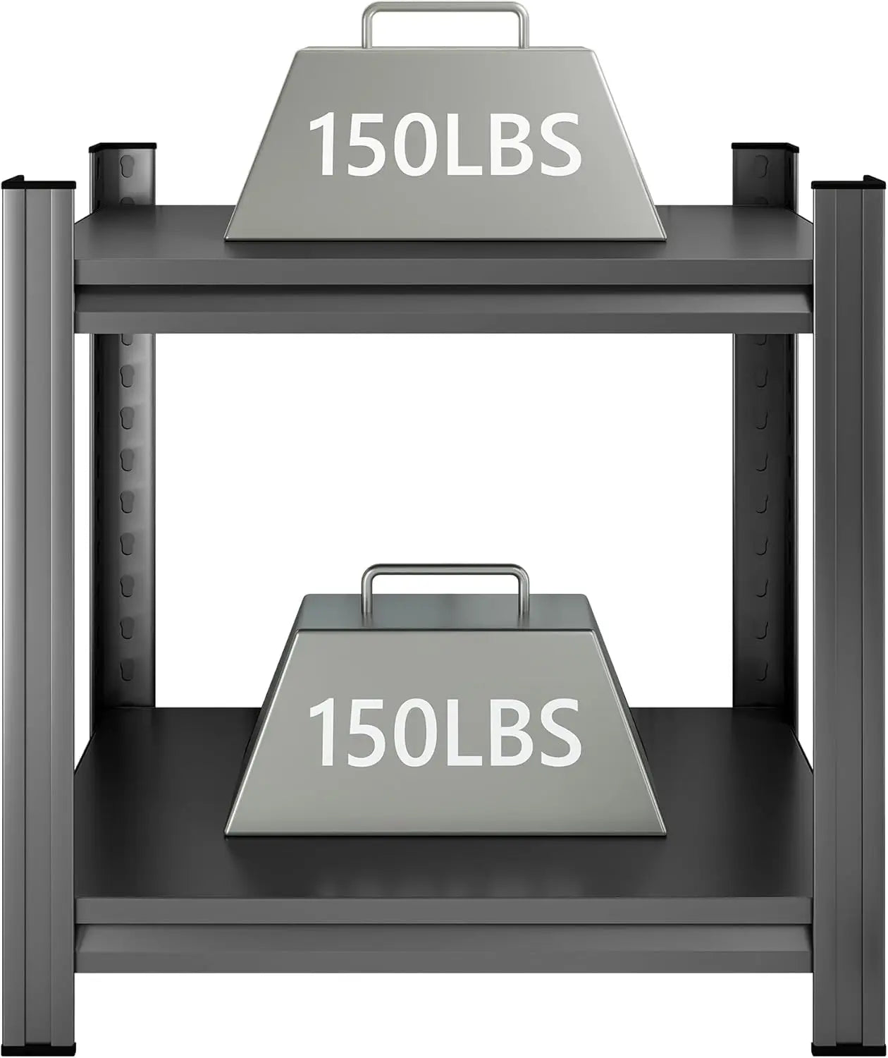 QIHAI 5 Tier Metal Shelves for Storage Garage Shelving 2000LBS Heavy Duty Storage Shelves Adjustable Garage Shelf Industrial Shelving Unit Storage Utility Rack,35.4" W*15.7" D*72" H,Black QIHAI