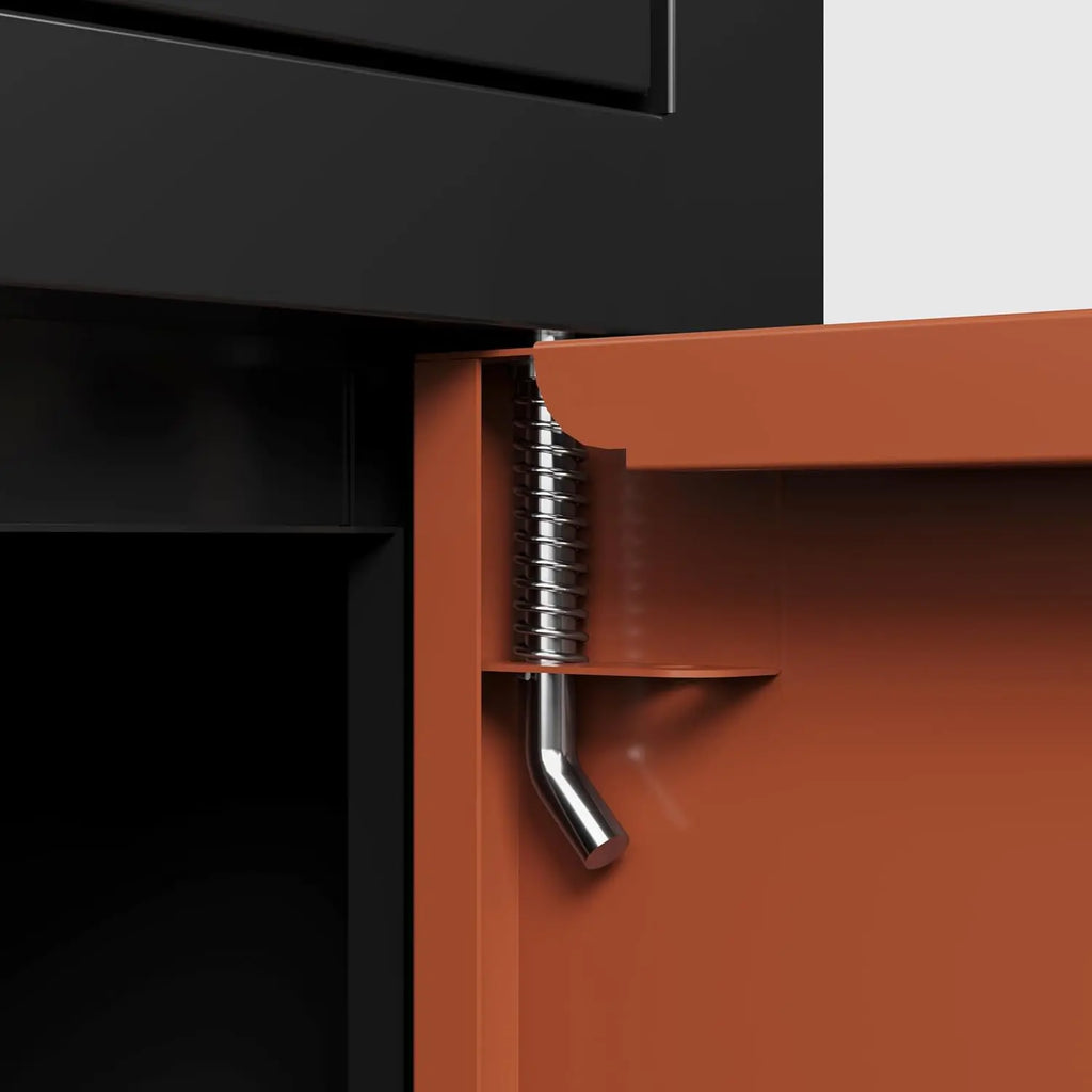 Package Drop Boxes & Lockers,Courier Locker with Mechanical Lock,Floor Standing Parcel Locker, Burglar Resistant Stopper, for Porch Curbside QIHAI