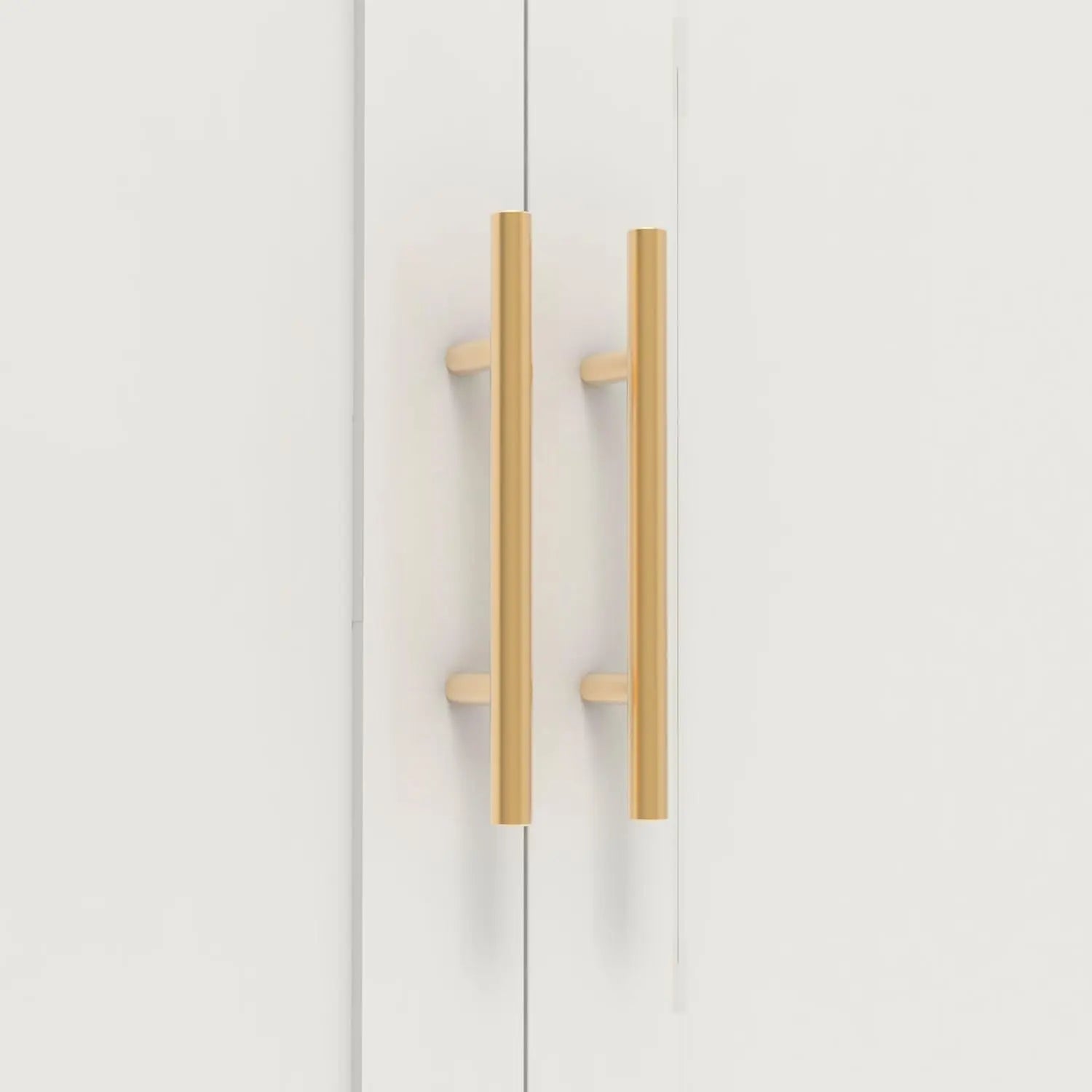 QIHAI 71'' 2 Shapely Doors Cabinet, Metal Storage Cabinet with Doors and Adjustable Shelves, for Kitchen, Dining Room, Living Room,White QIHAI