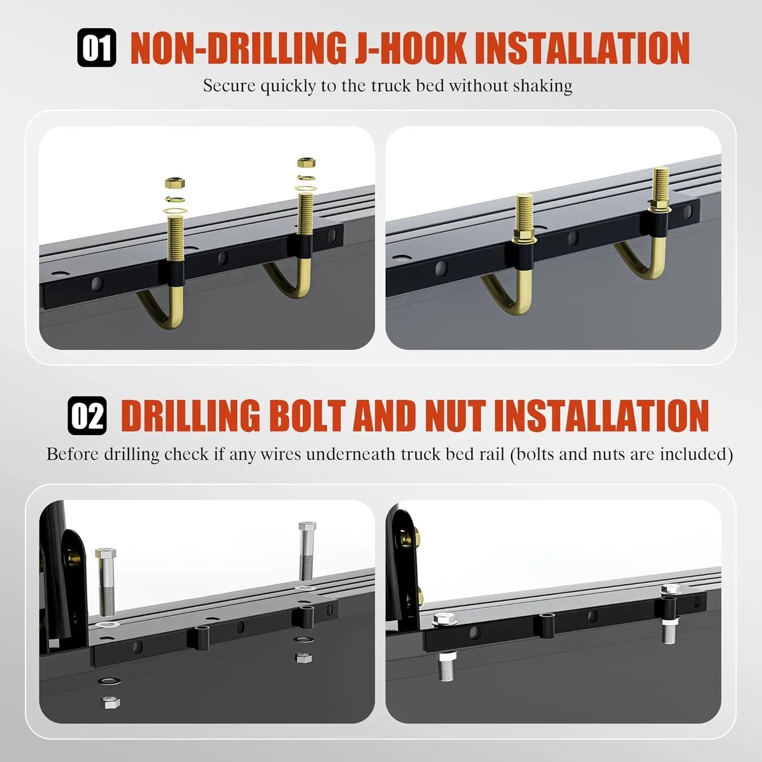 Universal Steel Over-Cab Truck Bed Rack Contractor Pickup Lumber Full Size Rack Adjustable for Kayak, Ladder, Surfboard, Lumber QIHAI