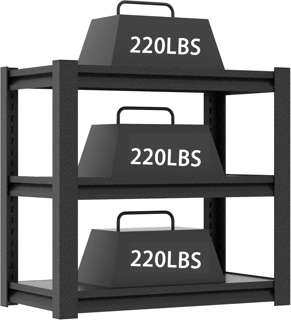 QIHAI 20-30 Gallon Fish Tank Stand - Metal Aquarium Stand, 34 "W x 18 "D x 31" H Adjustable Heavy Duty Reptile Tank Stand, Adjustable 3-Tier Fish Tank Rack Shelf for Home Office, Tank Not Included QIHAI