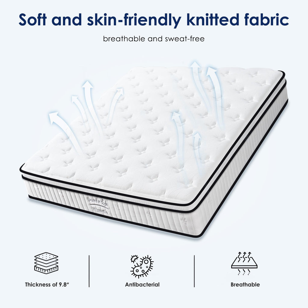 Twin Mattress 12 Inch, Memory Foam Mattress with Pocket Spring, Soft & Comfortable Medium Firm (12 inch, Twin)