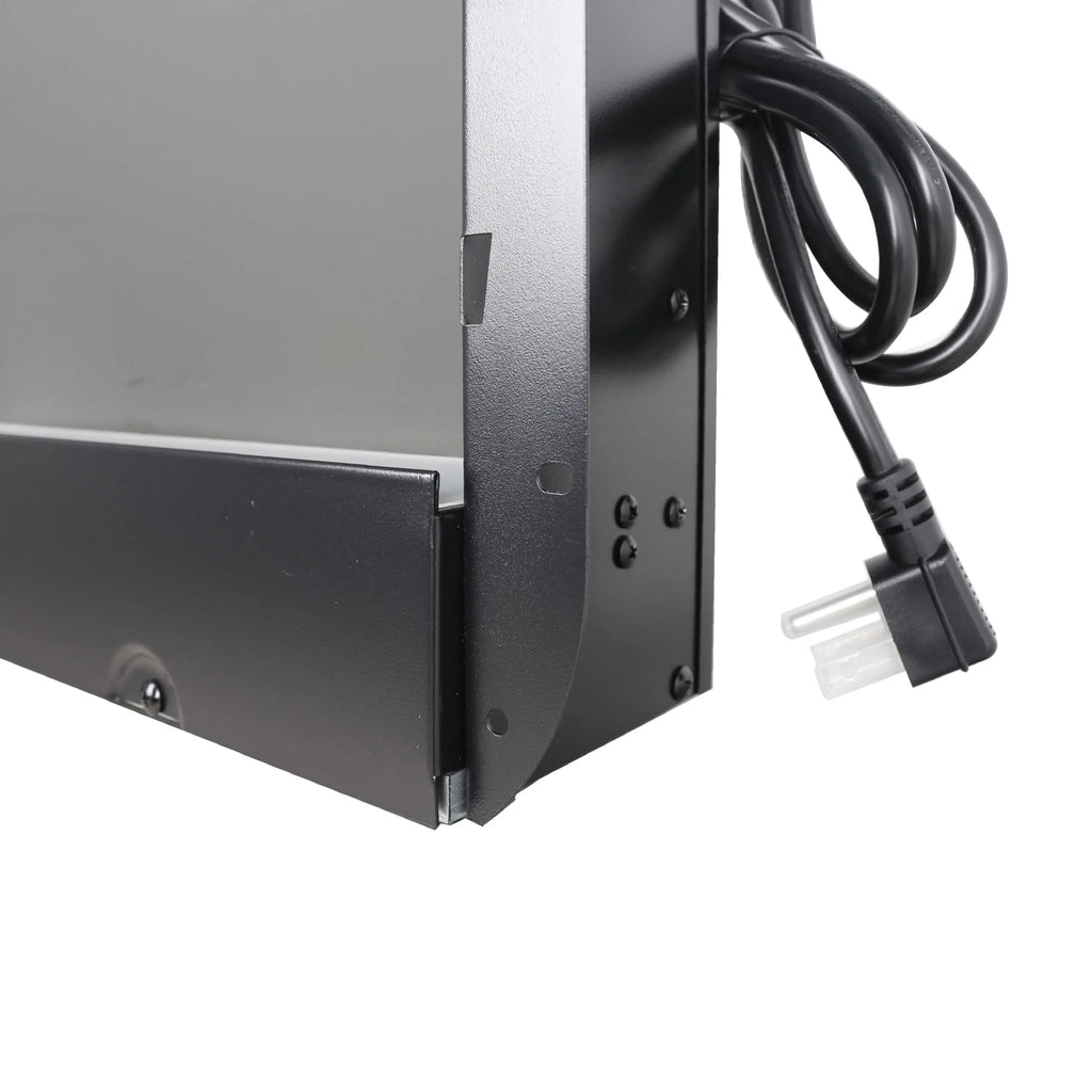 42 inch Electric Fireplace,Recessed Ultra Thin,Tempered Glass Front,Wall Mounted with Remote and Multi Color Flame & Emberbed, LED Light Heater QIHAI