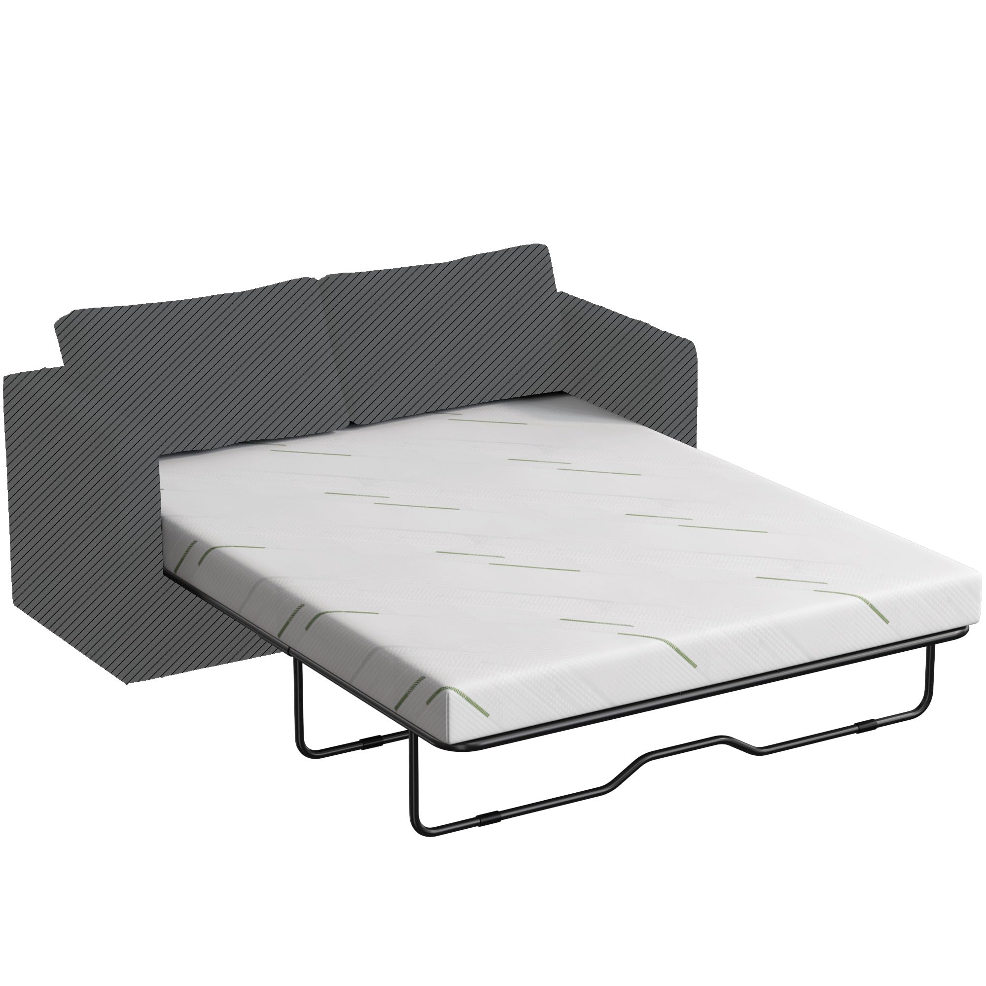 QIHAI Mattress Topper Twin,4 Inch Gel Memory Foam Sofa Mattress Cushion Twin Size