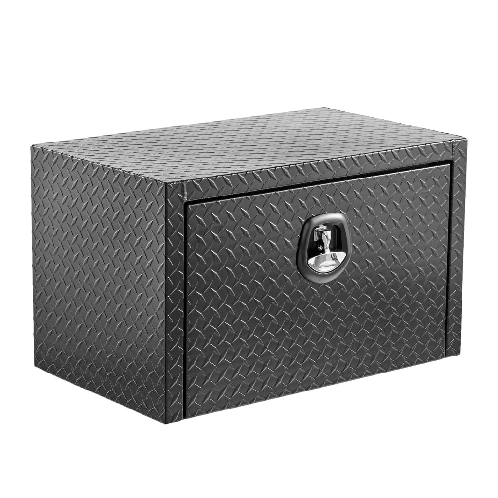 QIHAI Truck Bed Toolboxes,36 inch Aluminum Underbody Truck Tool Box Heavy Duty Underbed Toolbox Tool Storage Organizer Chest Waterproof Diamond Thread Plate Ideal for Pickup Truck ATV RV Trailer QIHAI
