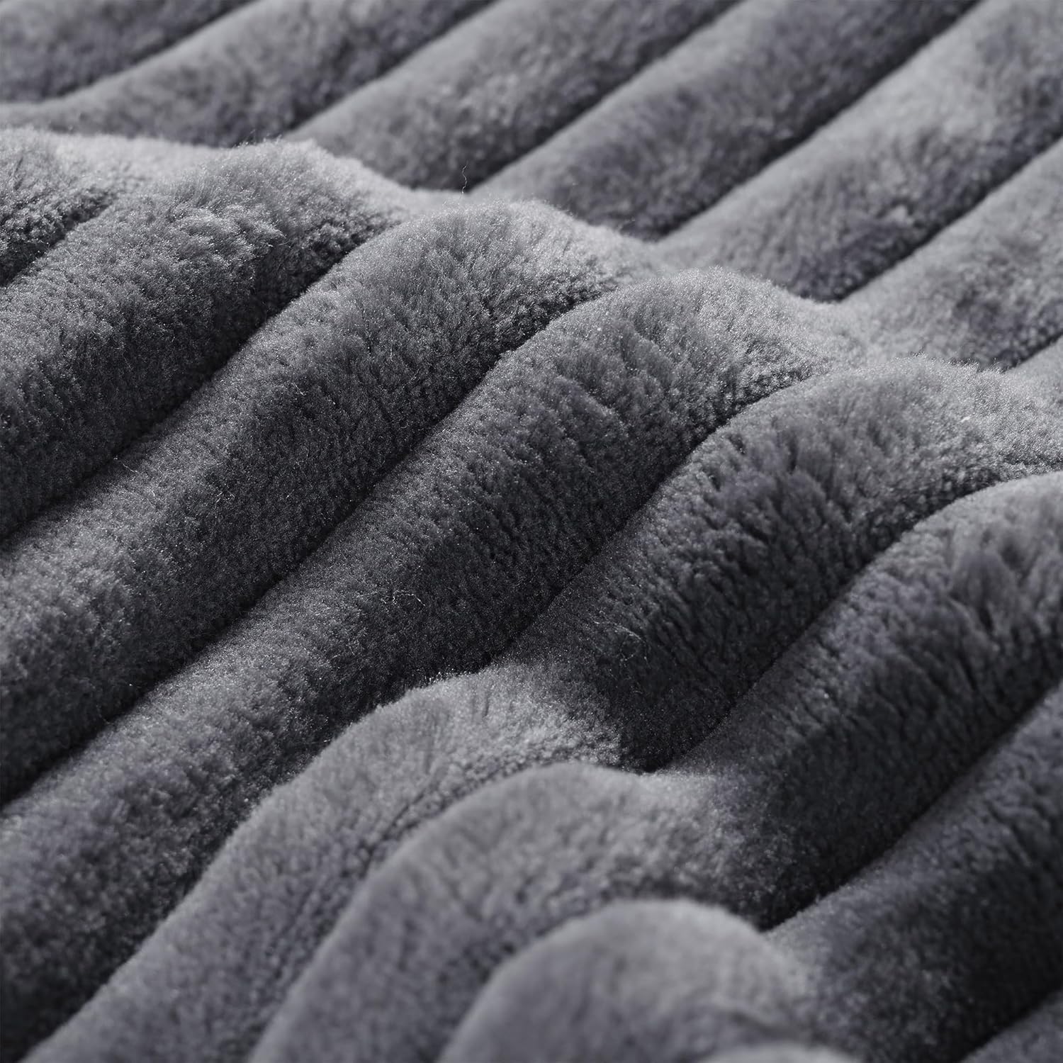 104" Corduroy Sectional Couch, Boneless L Shaped Couch with Deep Seat, Cloud Foam Sofa with Chaise, Sectional Sofa No Assembly Needed for Living Room (Foam + Black + Corduroy + 3 Seat)