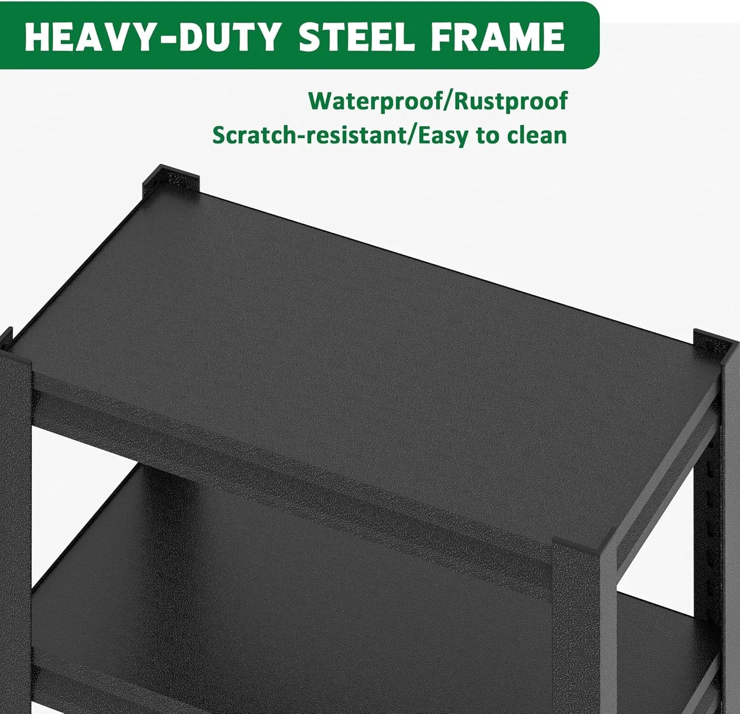 QIHAI 20-30 Gallon Fish Tank Stand - Metal Aquarium Stand, 34 "W x 18 "D x 31" H Adjustable Heavy Duty Reptile Tank Stand, Adjustable 3-Tier Fish Tank Rack Shelf for Home Office, Tank Not Included QIHAI